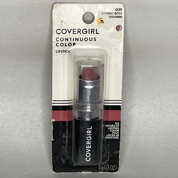 Covergirl Continuous Color Lipstick #035 Smokey Rose Shimmer 0.13 oz New Sealed - Picture 1 of 4